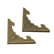 Metal Corner Protectors 10PCS Vintage Bronze 40x40x3.5mm Decorative Corners for Photo Albums Scrapbooking Crafts DIY