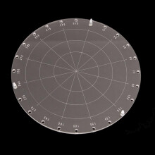 9.1 Inch Circle Acrylic Stamping Blocks for Card Making and Scrapbooking, Clear Stamping Tool for Craft Projects