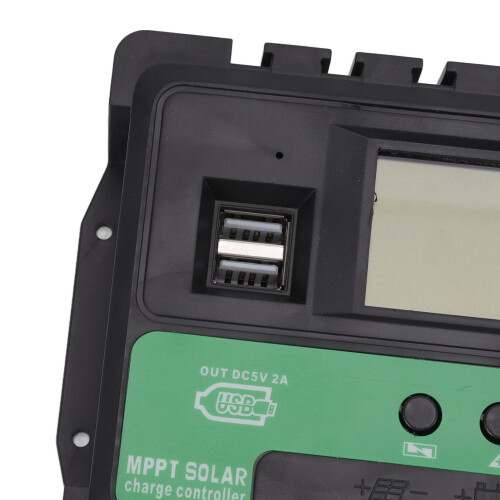 Controlador solar 30A 12V/24V ABS 16.5x10.5x4.5cm 2