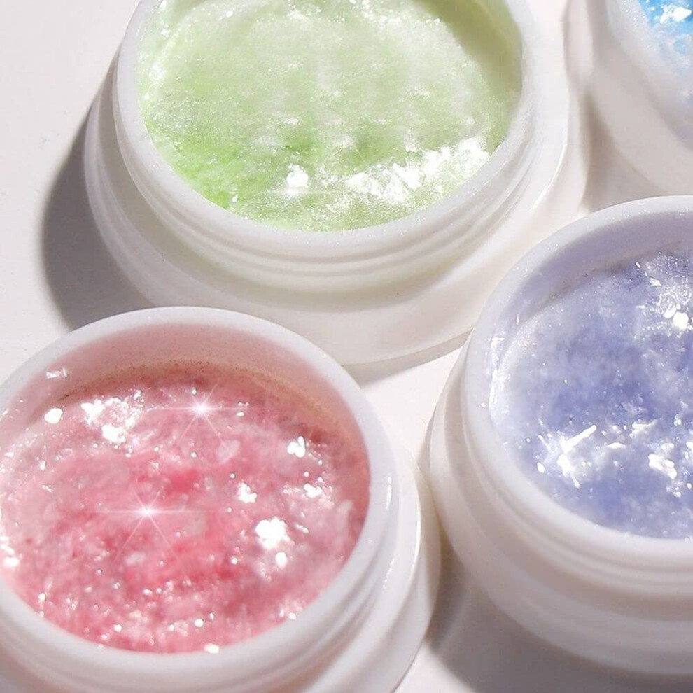 Aurora Velvet Ultra-Thin Glitter Nail Powder 9 Colors Sparkly Irregular Nail Art Paillettes Loose Glitter for Nail Decoration