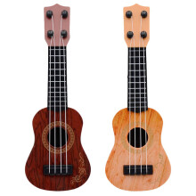 Kids Ukulele Guitar Toy 2 Pack 4 String Musical Instrument for Toddlers Preschool Beginners Gift Blue and Pink