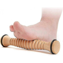 Wooden Foot Roller Massager for Plantar Fasciitis & Foot Arch Pain Relief Healthy Relaxation