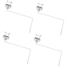 4pcs Bass Clarinet Music Clip Holder Saxophone Lyre Trumpet Sheet Music Clamp for Music Sheets and Accessories