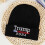 (Black) Winter 2024 Windproof  Letter Embroidery Hat Thick Unisex Solid Hat 3
