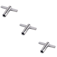 T Shaped Drum Key Wrench Set 3pcs for Snare Drum Fast Loading Metal Construction WE06 Unloading Tool