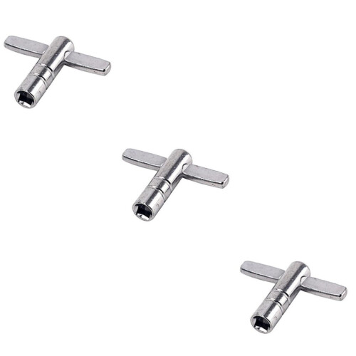 T Shaped Drum Key Wrench Set 3pcs for Snare Drum Fast Loading Metal Construction WE06 Unloading Tool
