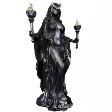 (B) Cracker Barrel Witch Halloween Resin Statue 18CM