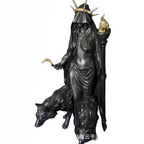 (C)Cracker Barrel Witch Halloween Resin Statue 18CM