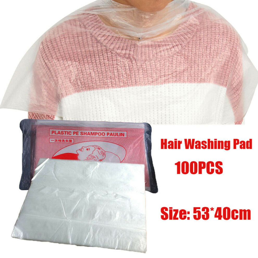 100Pcs Waterproof Hairdresser Capes Disposable Haircut Aprons for Salon Use