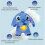 Stitch Blue Sleeping Plush Toy Gift for Kids 4