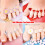 8 pezzi di separatori per dita in silicone per pedicure set spa 1