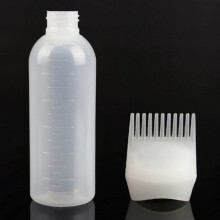 Bouteille de teinture capillaire 120 ml 16,6 4,5 cm en plastique transparent