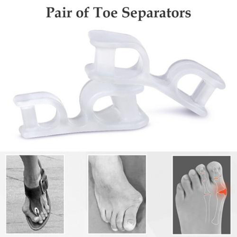 Adjustable Toe Separators Spacer Straightener Bunion Pain Relief Ahead