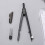 Math Compass Student Geometry Tool Set - Precision Metal Compass for Accurate Measurements and Drawing in Math Class 3