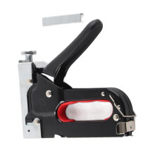 3 in 1 Heavy Duty Staple Gun Aluminum Alloy Tool 116x25x160mm 600 Nails Capacity for Upholstery and Framing