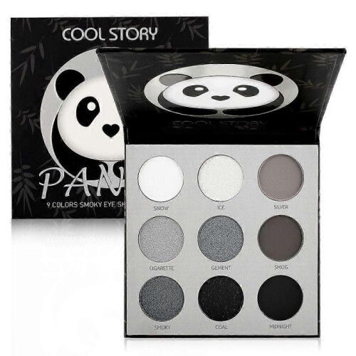 Panda Eyeshadow Pearl Matte Silver Cement Gray Waterproof Eyeshadow