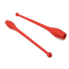 Red Clubs for Little Ones 36 cm 83g Weights for Women Dance Gymnastics Rackets Rhythmic Bats Beginners Ages 5 to 16