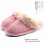 Pantufla rosa calefactable recargable USB 29x11 42-43 10