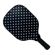 Tennis Ball Covers for Paddle - Neoprene Racket Bag for Tennis, Table Tennis, Badminton, Fits Me White Spots