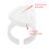 Eyelash Extension Glue Rings 100PCS Heart Shape Disposable False Lashes Tools 5