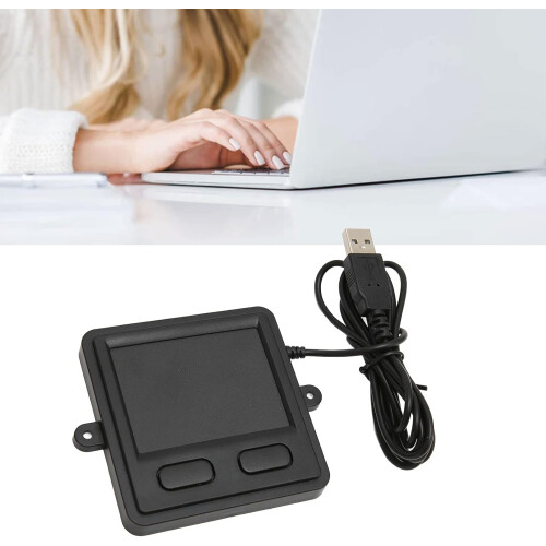 Multi Touch Trackpad Wired USB Touchpad for Laptop PC, Portable Touch Sensitivity Trackpad with Dual Function Keys 2