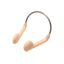 4 Pieces Swimming Nose Clip Set for Adults, Metallic Nose Protection, Cute Skin-Colored Pool Accessories