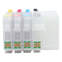 4-farbige Tintenpatrone mit Permanentchip, Drucker-Refill-Tintenbox Ersatz Schwarz Cyan Magenta Gelb T252XL1 T252XL2 T252XL3 T252XL4
