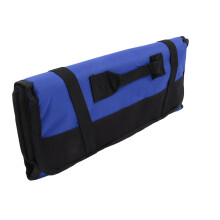 Multifunktionale Werkzeugrolltasche aus verdicktem Oxford-Stoff, reißfest, wasserdicht, tragbare Werkzeugrolle, Blau
