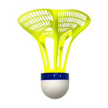 Badminton Birdies - 12 Durable Yellow Shuttlecocks for Outdoor and Indoor Training, Portable and Stable Design