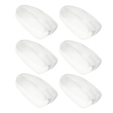 50 Stück Nagellack-Farbkarte Klarer Glas-Nagelkunst-Farbdisplay-Tipps für DIY-Maniküre Salon