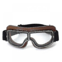 (Color 09) Vintage Motorcycle Jet Helmet Goggles