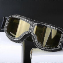 (Color 07) Vintage Motorcycle Jet Helmet Goggles