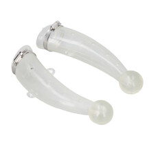 Easy Wear Silica Gel Cow Horn Protectors: Comfortable & Heat Resistant