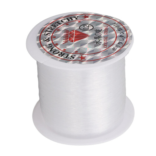 1 rollo de hilo de nylon transparente de 0,2 mm / 142 yd 1