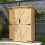 Outsunny Outsunny Wooden Tool Storage Cabinet with Double Doors, Natural 8