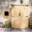 Outsunny Outsunny Wooden Tool Storage Cabinet with Double Doors, Natural 5