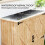 Outsunny Outsunny Wooden Tool Storage Cabinet with Double Doors, Natural 4