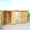 Outsunny Outsunny Wooden Tool Storage Cabinet with Double Doors, Natural 2