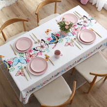 Outdoor Tablecloth, Waterproof PVC Rectangular Table Cover, Wipeable Protection for Garden, Kitchen, and Picnic