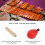 Medium Hard Yarn Marimba Mallets with Maple Handle MQ‑06Red 6