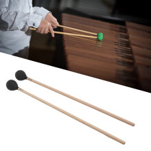 Marimba Mallets Medium Hard Yarn Head with Maple Handle MQ-06 Black