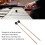 Marimba Mallets Medium Hard Yarn Head with Maple Handle MQ-06 Black 8