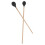 Marimba Mallets Medium Hard Yarn Head with Maple Handle MQ-06 Black 6
