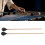 Marimba Mallets Medium Hard Yarn Head with Maple Handle MQ-06 Black 16