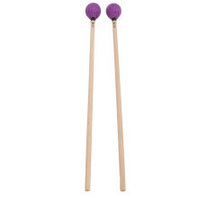 Marimba Mallets MQ‑06 Purple, Medium Hard Yarn Head + Maple Handle