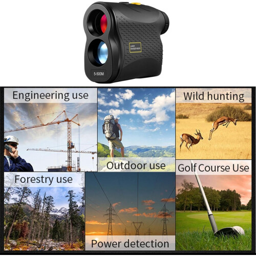Digital Golf Rangefinder 500M - 6x High Accuracy Hunting Rangefinder with Multiple Modes and Compact Design 2