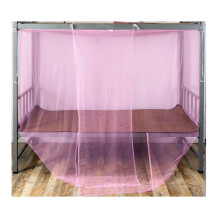 Mosquito Net 180X220CM Travel Bed Mosquito Netting for Double and Single Beds Home Camping Pink