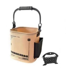 8L/14L Fishing Bucket with Foldable Design, Minnow Storage Box, Portable Outdoor Fishing Bag, 20x20x20 cm Container