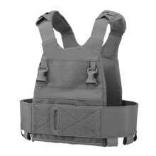 Tactical Vest Lightweight Panel Mounting Module Adjustable Belt Military Vest for Outdoor Hunting Air Rifle Grey
