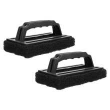 2-Pack BBQ Grill Cleaning Brushes for Outdoor Grills, Durable Ergonomic Design for Effortless Oil Removal
